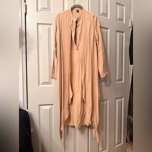 Beige shirt dress